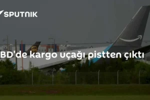 ABD'de kargo uçağı pistten çıktı