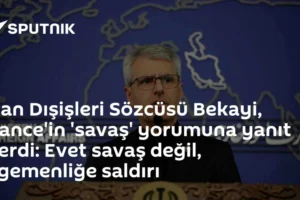 İran Dışişleri Sözcüsü Bekayi, Vance'in 'savaş' yorumuna yanıt verdi: Evet savaş değil, egemenliğe saldırı