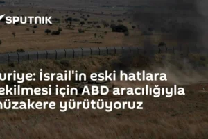 Suriye: İsrail'in eski hatlara çekilmesi için ABD aracılığıyla müzakere yürütüyoruz
