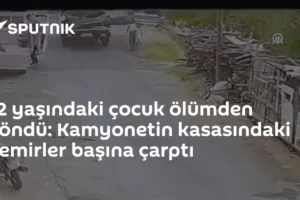 12 yaşındaki çocuk ölümden döndü: Kamyonetin kasasındaki demirler başına çarptı