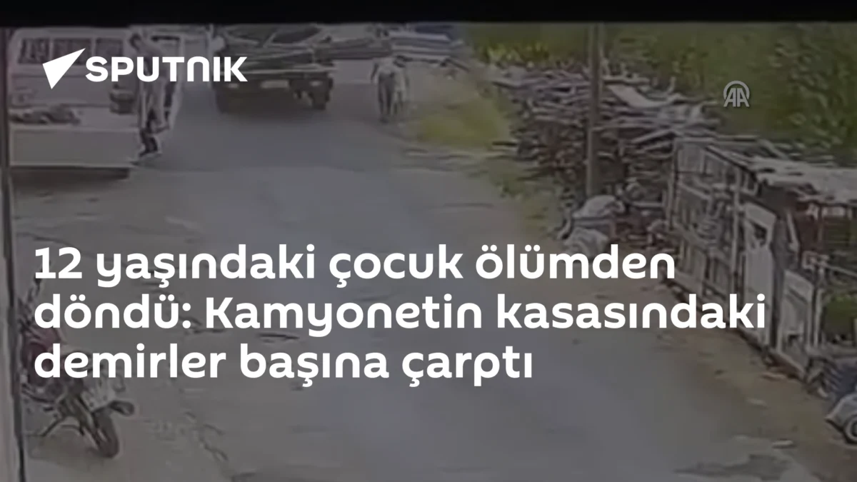 12 yaşındaki çocuk ölümden döndü: Kamyonetin kasasındaki demirler başına çarptı