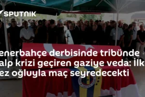 Fenerbahçe derbisinde tribünde kalp krizi geçiren gaziye veda: İlk kez oğluyla maç seyredecekti