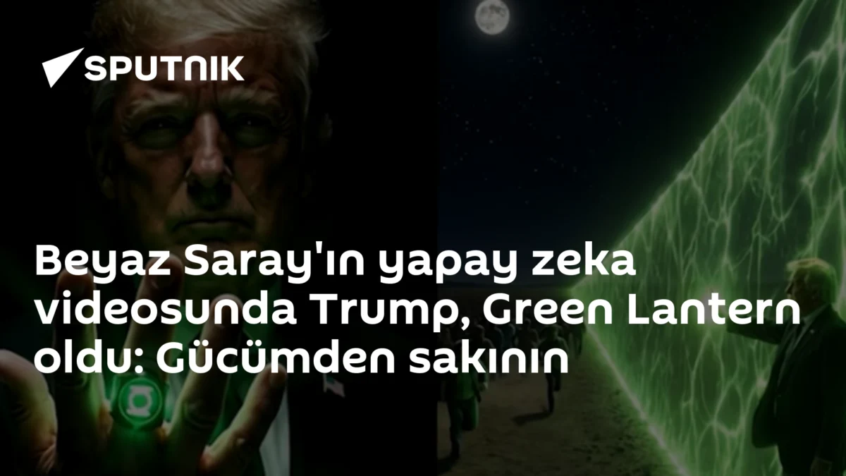 Beyaz Saray'ın yapay zeka videosunda Trump, Green Lantern oldu: Gücümden sakının