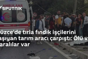 Düzce'de tırla fındık işçilerini taşıyan tarım aracı çarpıştı: Ölü ve yaralılar var