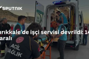 Kırıkkale'de işçi servisi devrildi: 14 yaralı
