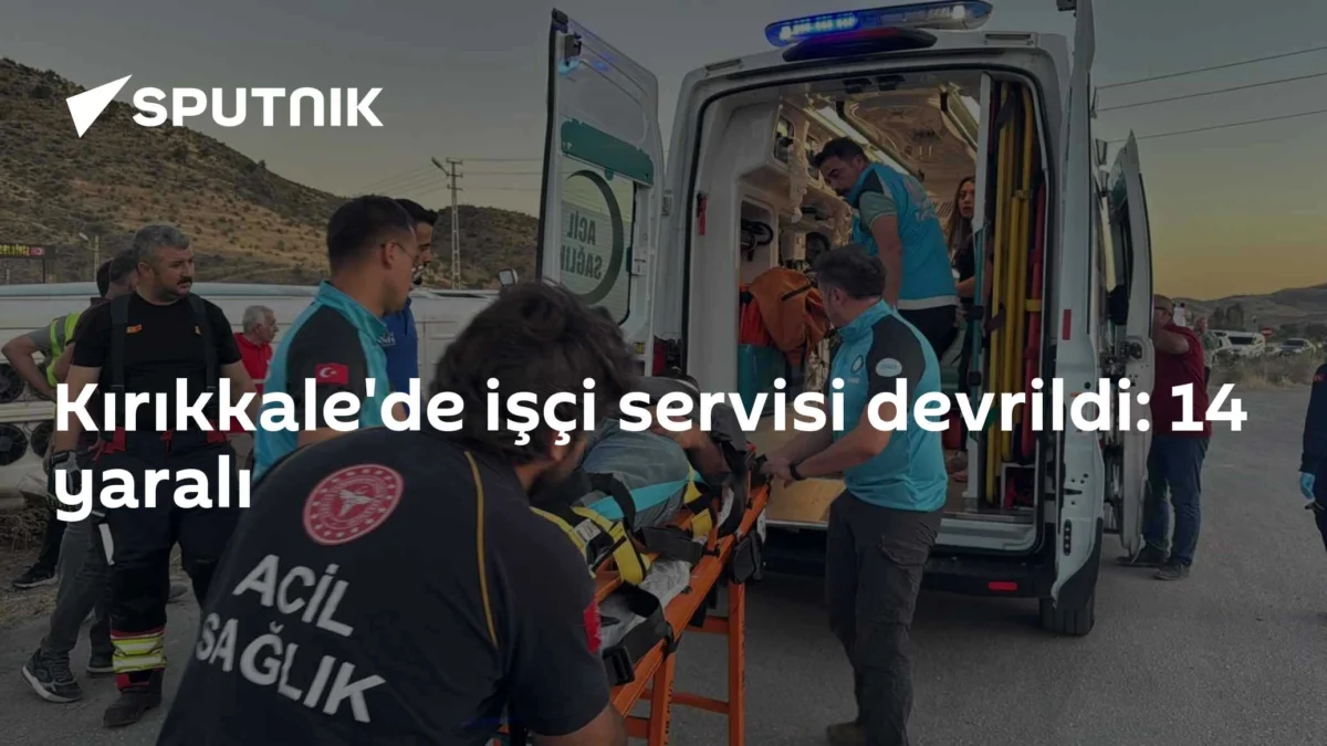 Kırıkkale'de işçi servisi devrildi: 14 yaralı