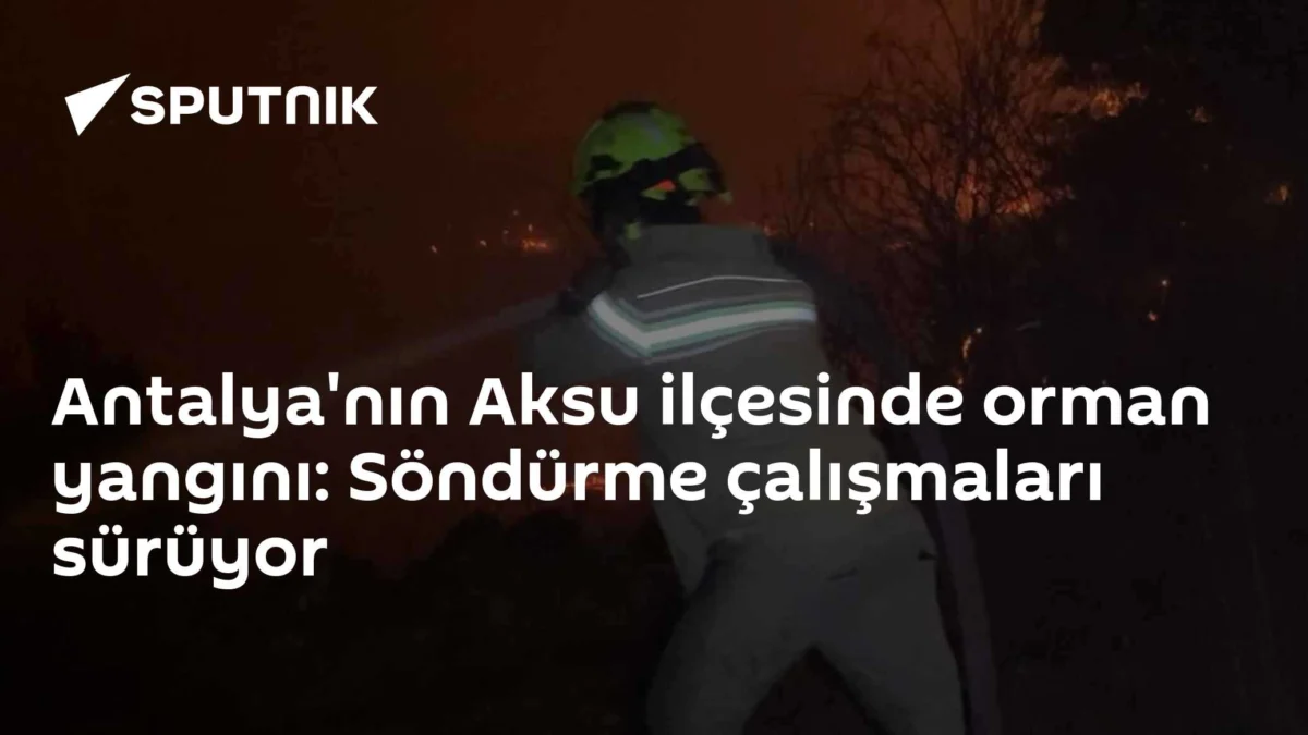 Antalya'nın Aksu ilçesinde orman yangını: Söndürme çalışmaları sürüyor