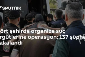 Dört şehirde organize suç örgütlerine operasyon: 137 şüpheli yakalandı