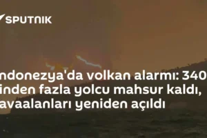 Endonezya'da volkan alarmı: 340 binden fazla yolcu mahsur kaldı, havaalanları yeniden açıldı