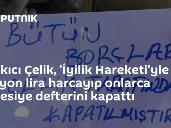 Şarkıcı Çelik, 'İyilik Hareketi'yle 5 milyon lira harcayıp onlarca veresiye defterini kapattı