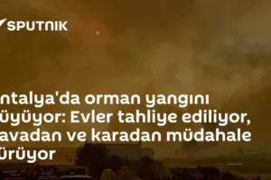Antalya'da orman yangını büyüyor: Evler tahliye ediliyor, havadan ve karadan müdahale sürüyor