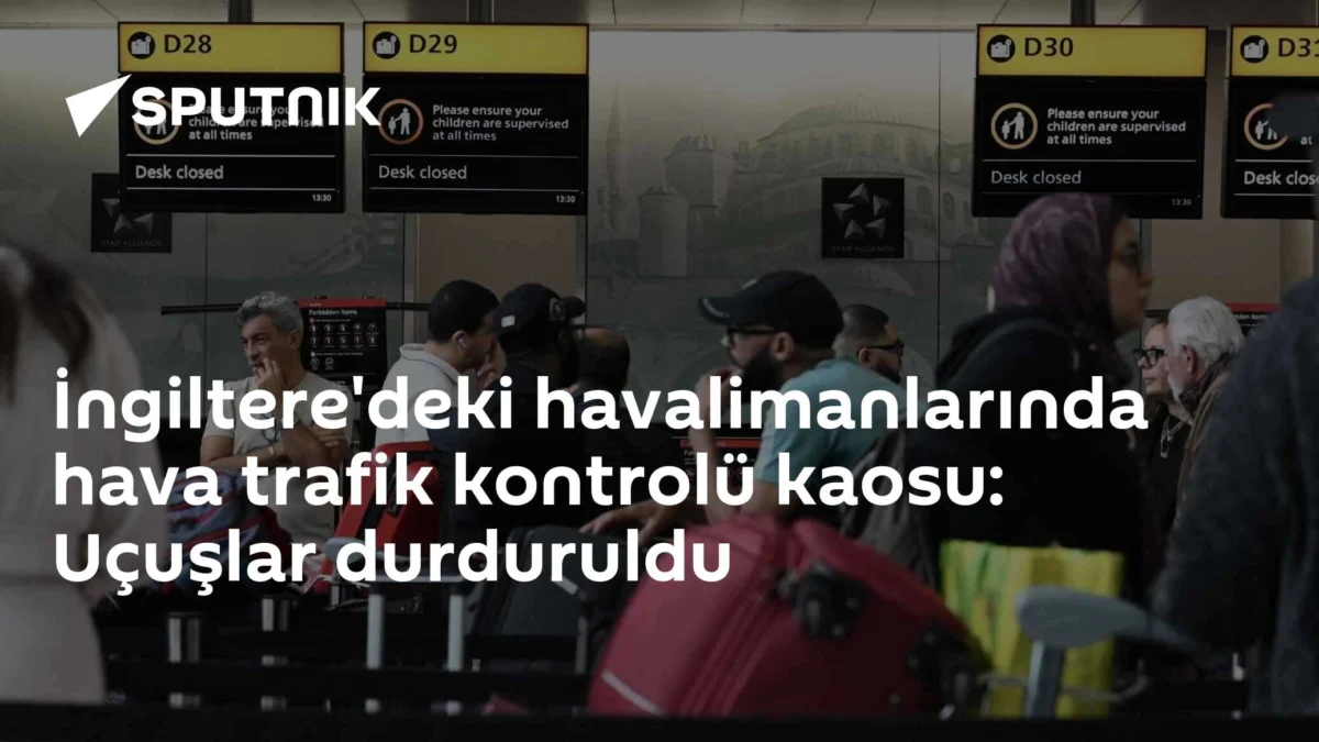 İngiltere'deki havalimanlarında hava trafik kontrolü kaosu: Uçuşlar durduruldu