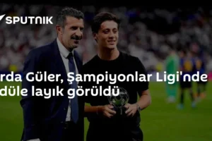 Arda Güler, Şampiyonlar Ligi'nde ödüle layık görüldü