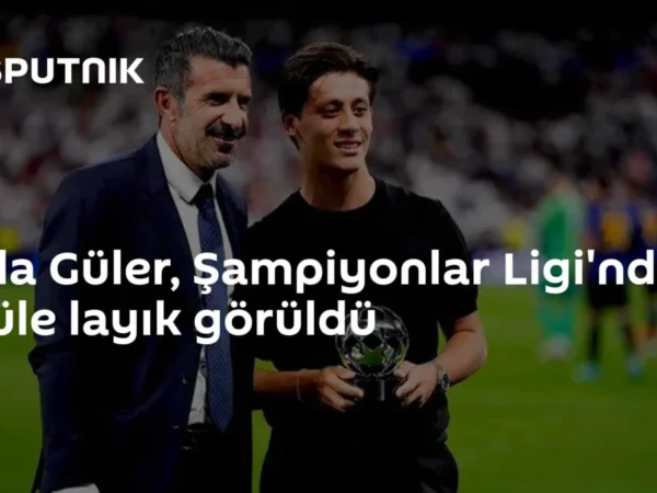 Arda Güler, Şampiyonlar Ligi'nde ödüle layık görüldü