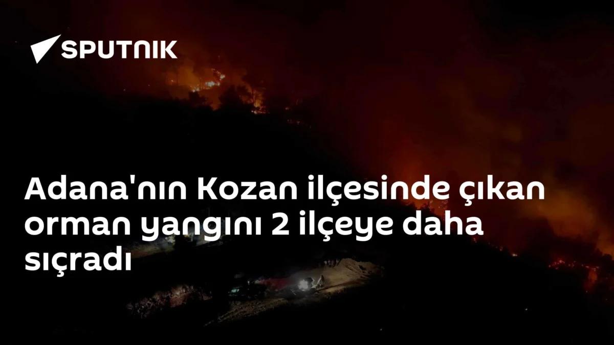 Adana'nın Kozan ilçesinde çıkan orman yangını 2 ilçeye daha sıçradı