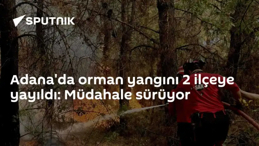 Adana'da orman yangını 2 ilçeye yayıldı: Müdahale sürüyor