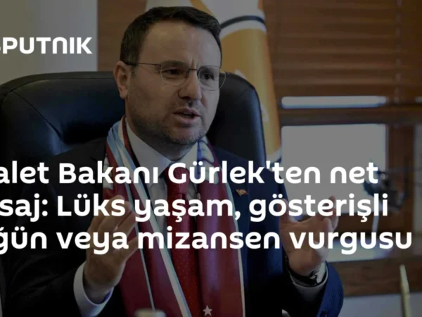 Adalet Bakanı Gürlek'ten net mesaj: Lüks yaşam, gösterişli düğün veya mizansen vurgusu