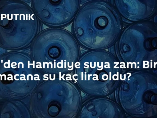 İBB'den Hamidiye suya zam: Bir damacana su kaç lira oldu?