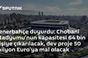 Fenerbahçe duyurdu: Chobani Stadyumu'nun kapasitesi 64 bin kişiye çıkarılacak, dev proje 50 milyon Euro'ya mal olacak