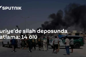 Suriye'de silah deposunda patlama: 14 ölü
