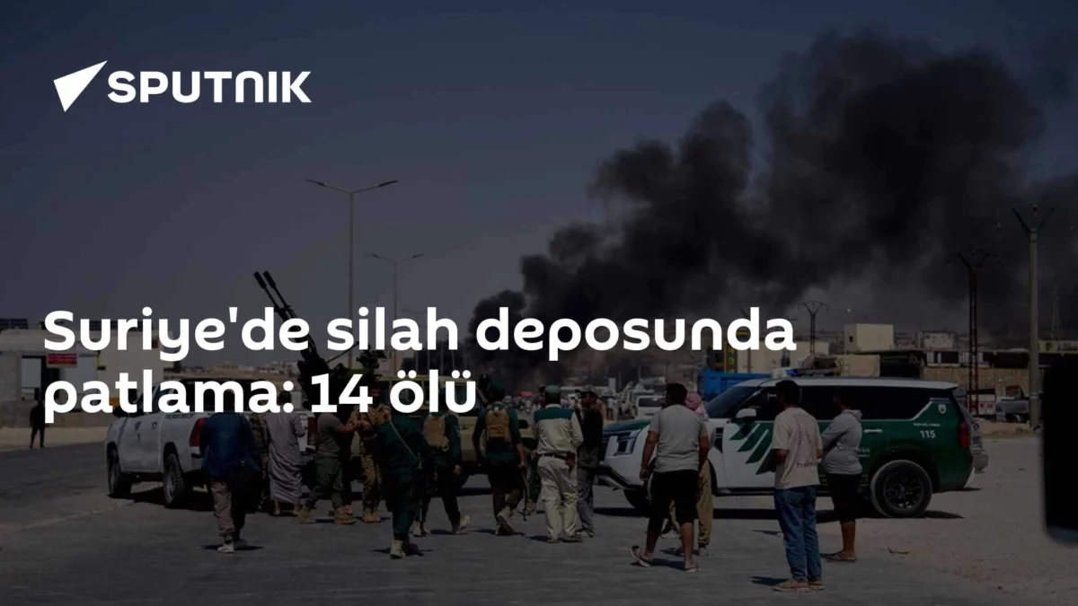 Suriye'de silah deposunda patlama: 14 ölü