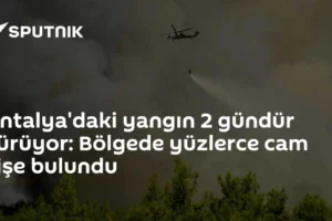 Antalya'daki yangın 2 gündür sürüyor: Bölgede yüzlerce cam şişe bulundu