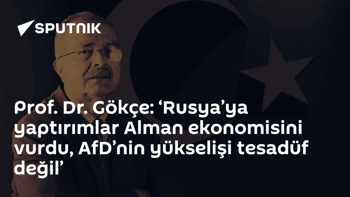 Prof. Dr. Gökçe: ‘Rusya’ya yaptırımlar Alman ekonomisini vurdu, AfD’nin yükselişi tesadüf değil’