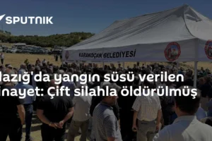 Elazığ'da yangın süsü verilen cinayet: Çift silahla öldürülmüş