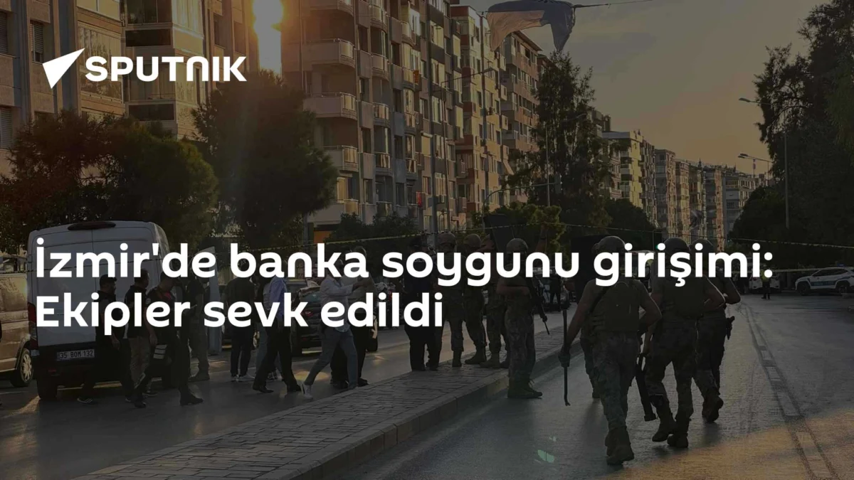 İzmir'de banka soygunu girişimi: Ekipler sevk edildi