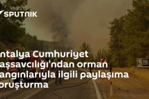 Antalya Cumhuriyet Başsavcılığı'ndan orman yangınlarıyla ilgili paylaşıma soruşturma