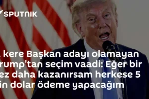 3. kere Başkan adayı olamayan Trump'tan seçim vaadi: Eğer bir kez daha kazanırsam herkese 5 bin dolar ödeme yapacağım