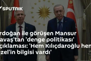 Erdoğan ile görüşen Mansur Yavaş'tan 'denge politikası' açıklaması: 'Hem Kılıçdaroğlu hem Özel'in bilgisi vardı'