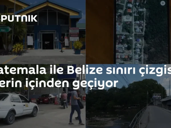 Guatemala ile Belize sınırı çizgisi evlerin içinden geçiyor