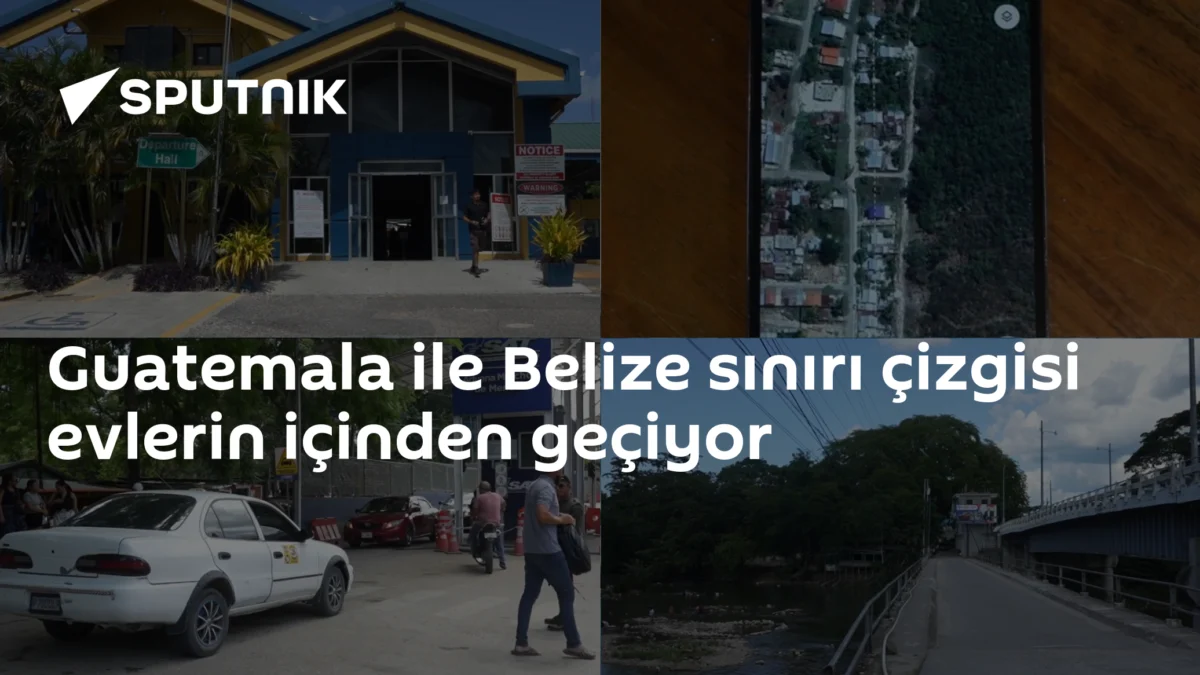 Guatemala ile Belize sınırı çizgisi evlerin içinden geçiyor