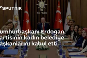 Cumhurbaşkanı Erdoğan, partisinin kadın belediye başkanlarını kabul etti