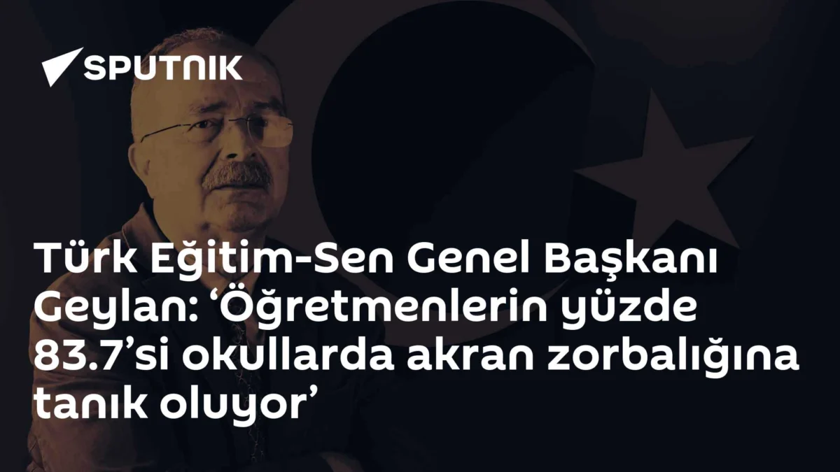 Türk Eğitim-Sen Genel Başkanı Geylan: ‘Öğretmenlerin yüzde 83.7’si okullarda akran zorbalığına tanık oluyor’