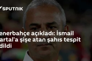 Fenerbahçe açıkladı: İsmail Kartal'a şişe atan şahıs tespit edildi