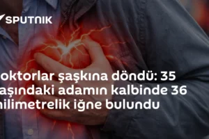 Doktorlar şaşkına döndü: 35 yaşındaki adamın kalbinde 36 milimetrelik iğne bulundu