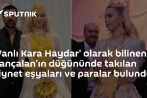 'Vanlı Kara Haydar' olarak bilinen Tançalan'ın düğününde takılan ziynet eşyaları ve paralar bulundu