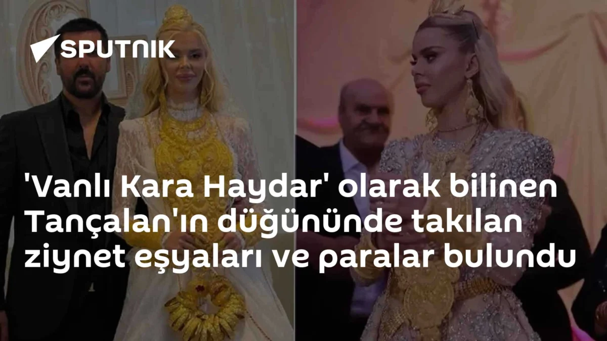 'Vanlı Kara Haydar' olarak bilinen Tançalan'ın düğününde takılan ziynet eşyaları ve paralar bulundu