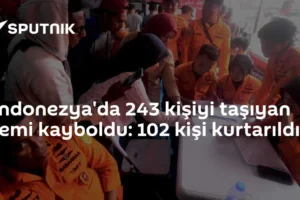 Endonezya'da 243 kişiyi taşıyan gemi kayboldu: 102 kişi kurtarıldı
