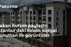 Bakan Kurum paylaştı: İstanbul'daki kiralık sosyal konuttan ilk görüntüler