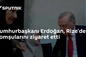 Cumhurbaşkanı Erdoğan, Rize'de komşularını ziyaret etti