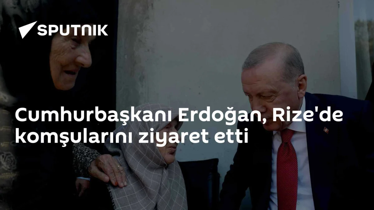 Cumhurbaşkanı Erdoğan, Rize'de komşularını ziyaret etti