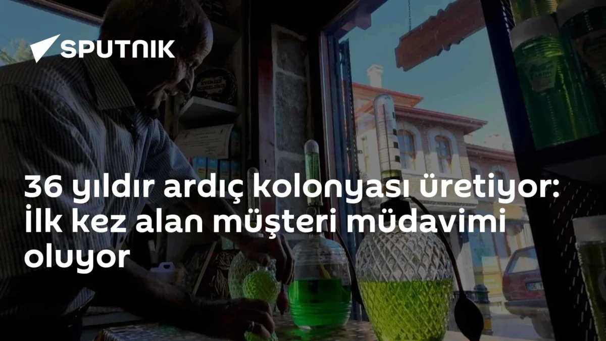 36 yıldır ardıç kolonyası üretiyor: İlk kez alan müşteri müdavimi oluyor