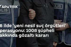 48 ilde 'yeni nesil suç örgütleri' operasyonu: 1008 şüpheli hakkında gözaltı kararı