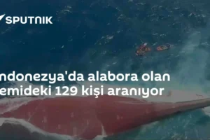 Endonezya'da alabora olan gemideki 129 kişi aranıyor