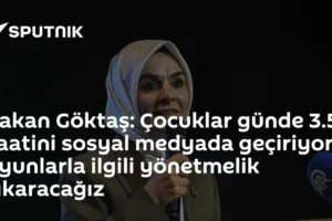 Bakan Göktaş: Çocuklar günde 3.5 saatini sosyal medyada geçiriyor, oyunlarla ilgili yönetmelik çıkaracağız