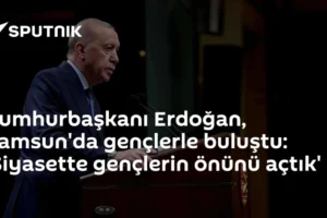 Cumhurbaşkanı Erdoğan, Samsun'da gençlerle buluştu: 'Siyasette gençlerin önünü açtık'
