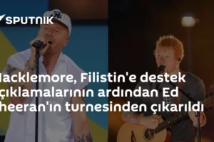 Macklemore, Filistin'e destek açıklamalarının ardından Ed Sheeran'ın turnesinden çıkarıldı